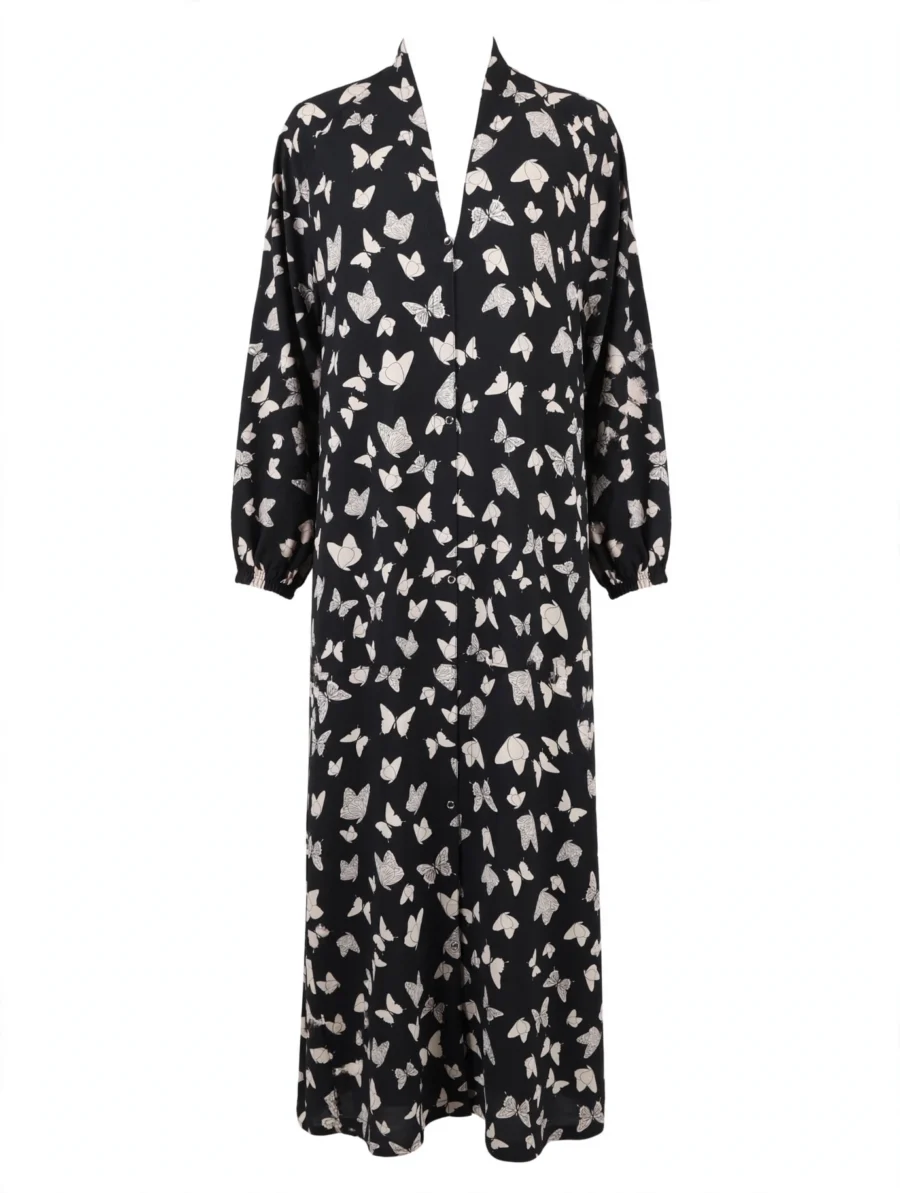 Black Butterfly Abaya