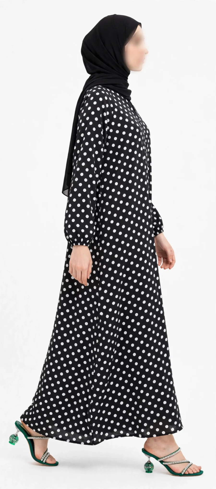 Polka Dotted Abaya – photo 3